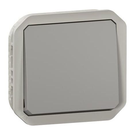Interrupteur ou va-et-vient Plexo composable - gris (070040) (1/4)