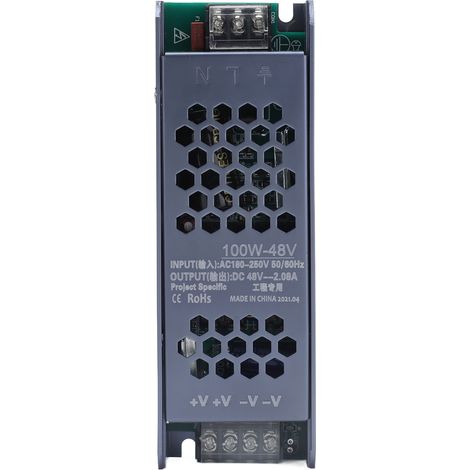Pilote d'alimentation à découpage LED, transformateur de lumière magnétique, longue bande noire 48V AC180-250V