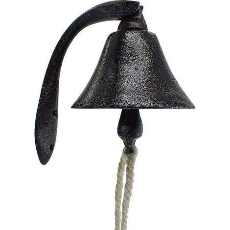 Hanging Bells with Rope, Outdoor Indoor Decoration Wall Mounted for Church Home School Boat (1/5)