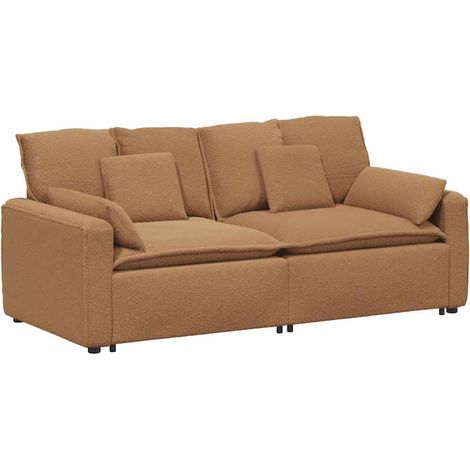 Canapé modulable avec coussins beige vidaXL