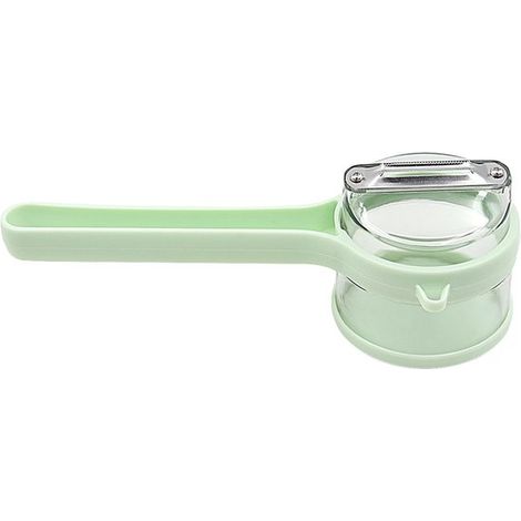 Obst- und Gemüseschäler mit Auffangbehälter für Schalen – Edelstahl – Ergonomischer Griff
