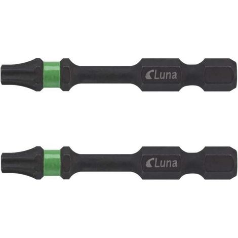 Puntas para atornillador eléctrico Luna tx30 impact zona de torsión anillo magnético 50 mm 2 unidades