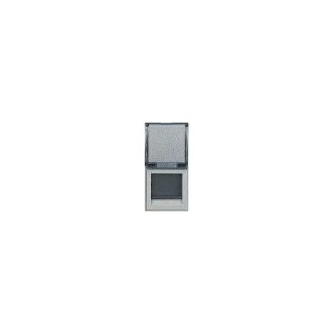 Prise RJ 45 Axolute Cat. 6 FTP Alu 1 module BTICINO HC4279C6F (1/2)