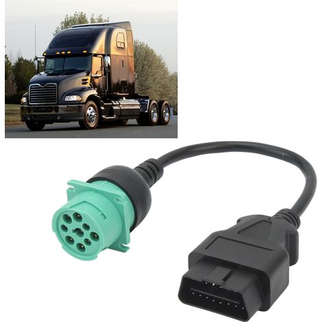 Adaptateur de câble de diagnostic OBD2 9 broches vers 16 broches pour moteur diesel Cummins (1/5)