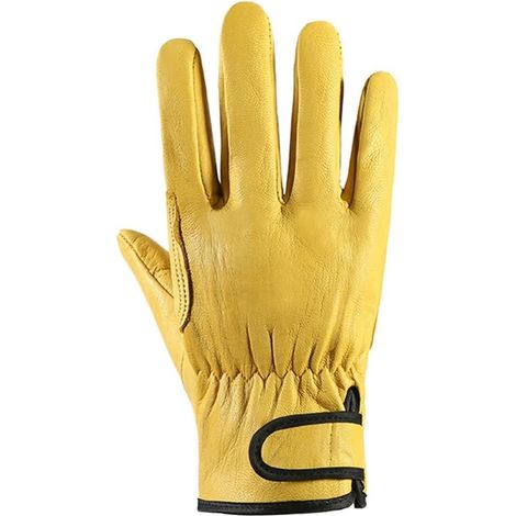 Gants résistants aux coupures, Gants de travail Cuir Travailleurs Soudage Sécurité Protection Jardin Sports Motocycliste Gants résistants à l'usure Code moyen Coupe extensible confortable. ( Color : b (1/5)