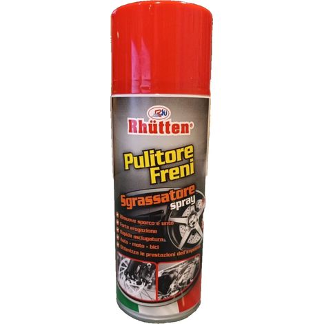 Pulitore Freni Auto Moto Rhutten per Sgrassare dischi pinze pattini Spray – 400 ml (1/3)