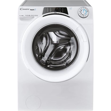 Candy Rapido RO 1486DWMCT/1-S Lavatrice Caricamento Frontale 8 kg 1400 Giri/min Classe A Bianco (1/10)