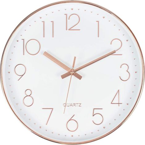 Grande horloge murale ronde moderne silencieuse pour salon, bureau et cafétéria (1/5)
