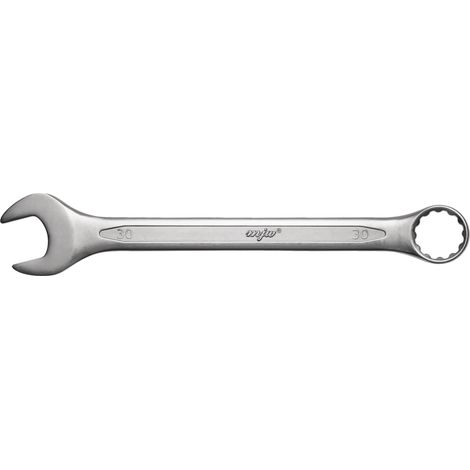 Llave de boca fija tamaño 30, 12 puntas, 15 grados, acero cromo-vanadio 151030