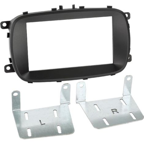 Kit Facade autoradio 2DIN compatible avec Fiat 500 X ap15 Noir