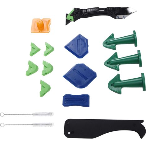 Kit de calfeutrage silicone, grattoir de finition, outils multifonctionnels pour enlever le joint à usage domestique (1/5)