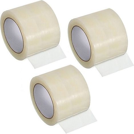 Lot 3 rubans robuste adhesif transparent 10 cm reparation de serre (soit 30m)