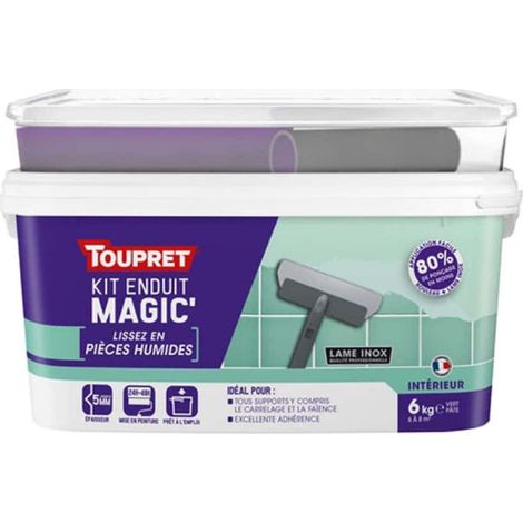 Toupret Magic'pièces Humides 6kg Enduit Haute Performance Pour Pièces Humides - Toupret