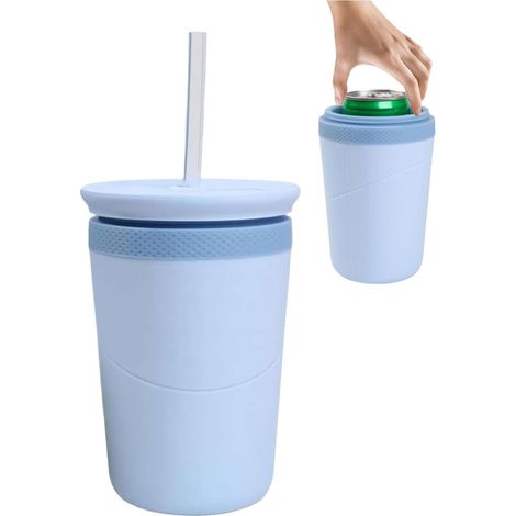 à glaçons en silicone avec Couvercle et Paille Démoulage Facile (1/5)