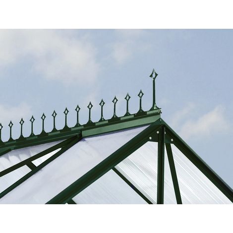 Vitavia Firstkrone für die Gewächshäuser "Merkur", "Mars", "Uranus", "Diana", "Meridian 1", "Meridian 2", "Jupiter", "Dione", smaragd grün