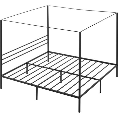 Sommier King, cadre en métal robuste, revêtement en tissu lavable, pour matelas et chambre, support renforcé, usage polyvalent (1/5)