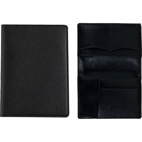 Car Document Holder and License Holder Compact PU Leather Document Holder with Multiple Compartments Ideal for Car Storage Driver Gift (1/5)