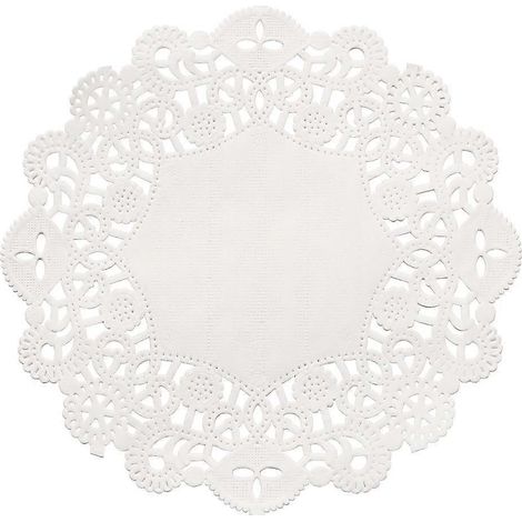 Napperons en papier absorbant l'huile, 100 pièces, papier à gâteau jetable, dentelle blanche (1/4)