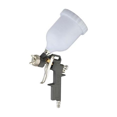 AEROGRAFO AC + SERBATOIO NYLON SUPERIORE EFFE  LT 0,5 UGELLO MM 1,5 ATTACCO RAPIDO