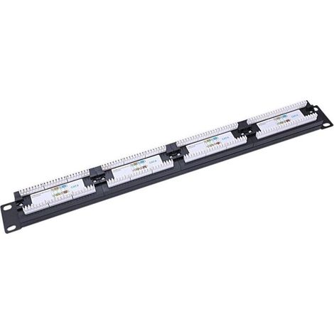 UTP 24 Port Rj45 Panneau de Brassage Support Mural Pour Câble Rack Outil Connecteur Lan Ethernet Adaptateur Réseau Cat6 (1/4)