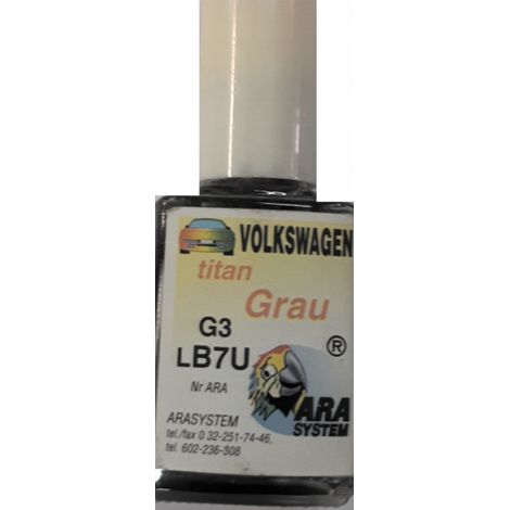 Pintura de retoque para coches VW LB7U G3 color gris titanio PARA ARAÑAZOS (1/5)