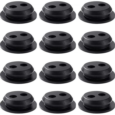 VooGenzek 12 Stück Kraftstofftank-Gummidichtungen, Gummibuchsen-Tankdichtung mit 2 Löchern, für Freischneider, Motorsensen, Laubbläser (1/5)