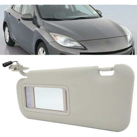 Écran pare-soleil côté conducteur gauche intérieur BBM2 69 320C 75 pour Mazda 3 Berline 2010‑2013