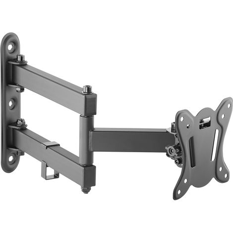 Support Mural Écran PC TV 13 17 19 22 24 27 28 32 34 Pouces VESA 75x75 100x100 Orientable Inclinable Rotatif Universel Fixation Murale TV (1/5)