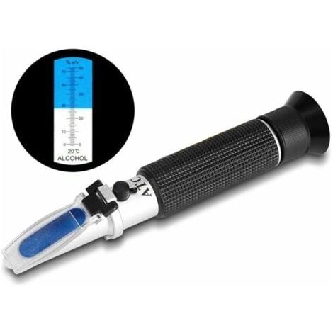 LaBlanc – 0 bis 80 % Brix-Refraktometer, manuelles Refraktometer zur Bestimmung des Zuckergehalts von Honig-Pflanzenöl-Sirup-Melasse mit ATC-Funktion und Anleitung (1/5)