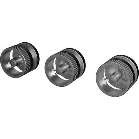 Melangeur Bain Douche 3 Trous Rota Metal Brosse - CRISTINA ONDYNA RT16277