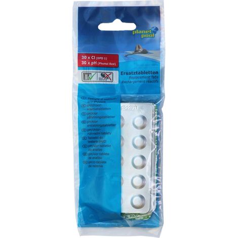 pH / Chlor-Ersatztabletten - mit je 30 Tabletten, geblistert