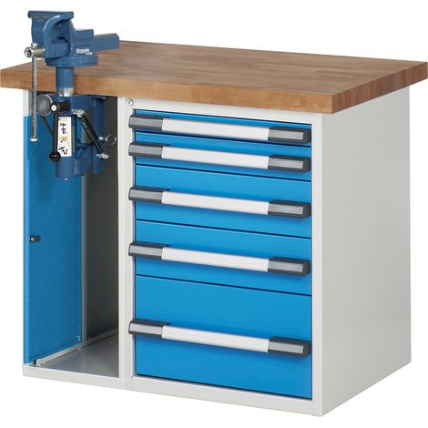 eurokraft pro, Établi, système modulaire Série 7000, 5 tiroirs (1/2)