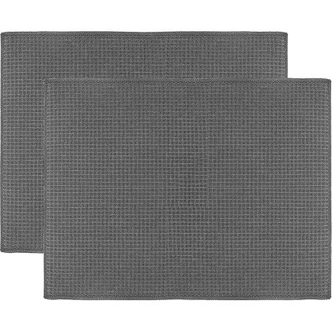 Lot de 2 Tapis de séchage en Microfibre, égouttoir à Vaisselle à séchage Rapide pour Cuisine, comptoir, Accessoires de Table, Lavable en Machine, 51 x 38 CM (1/5)
