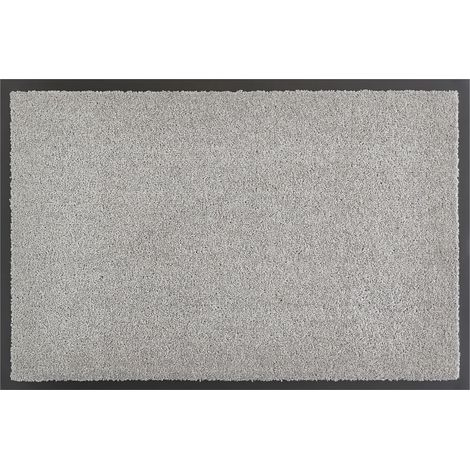 Paillasson antidérapant, Anti-saleté pour l'intérieur et l'entrée, paillasson pour la Porte d'entrée, 60 x 90 cm, argenté (1/5)