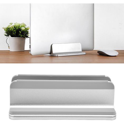 Schreibtisch-Aufbewahrungsständer aus silberfarbener Aluminiumlegierung für Laptop/Tablet (1/5)