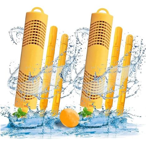Bâtonnets de Minéraux de Spa pour Fournitures de Bain à Remous, Inserts de Bâtonnets de Minéraux de Spa pour Filtre de Cartouche - Travail Soigné Jaune, Paquet de 2 (1/5)