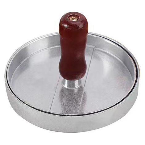 Ahlsen 11,8 cm große Hamburger-Fleischpresse, antihaftbeschichtete Hamburger-Presse, 100 Stück Fleischpapierbögen im Lieferumfang enthalten (1/5)