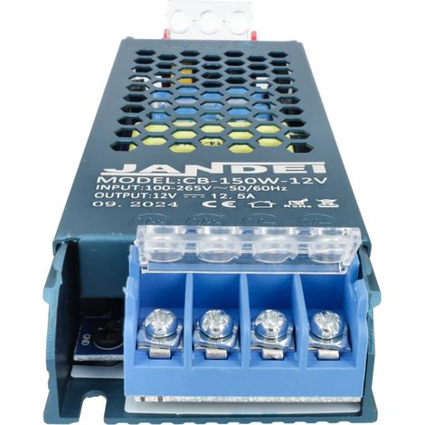 Jandei - Transformador 12V Ultrafino 150W 12,5A IP20
