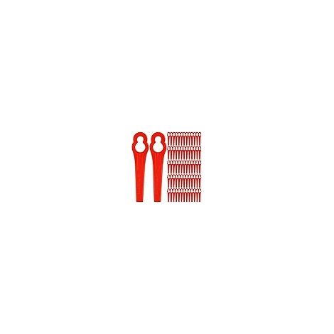 Lames en Plastique de Rechange Lame Coupe Bordure Tondeuse à Gazon en Plastique Lames 120pcs pour Coupe-Bordures Pelouse Tondeuse Accessoires (1/5)