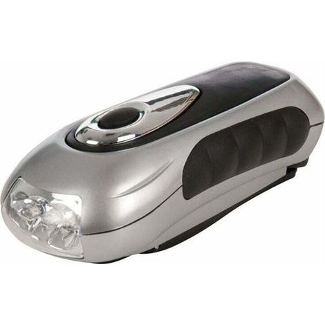 Batterielose, umweltfreundliche, wiederaufladbare Kurbeltaschenlampe, ideal für Camping, Wandern und Outdoor-Aktivitäten (1/4)