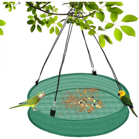 Vogelfutter Auffangschale - Vogelfutterstationen Für Draußen Anti-Überlaufschutz Vogelfutterstation Vögel Wildvögel Für Balkon Terrasse Einfahrt Platzsparend (1/5)