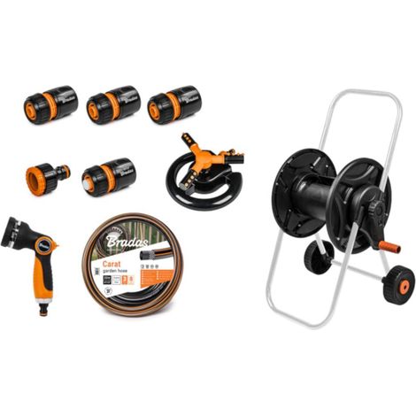 9 tlg. Schlauchwagen-Set 1/2" 20m (1/4)