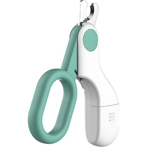 Pince à griffes pour animaux avec lumière LED pour les vaisseaux sanguins (bleue) (1/5)