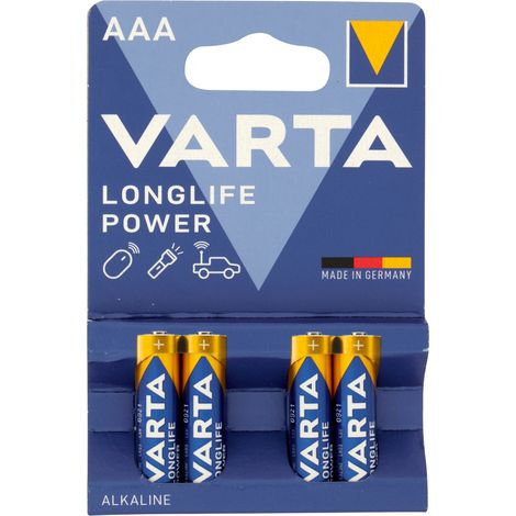 PILA MINISTILO AAA LONGLIFE POWER X4 VARTA