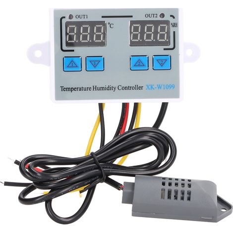 Digitaler Temperatur- und Feuchtigkeitsregler, intelligenter elektronischer Thermostatschalter, 12 V, 220 W (1/5)