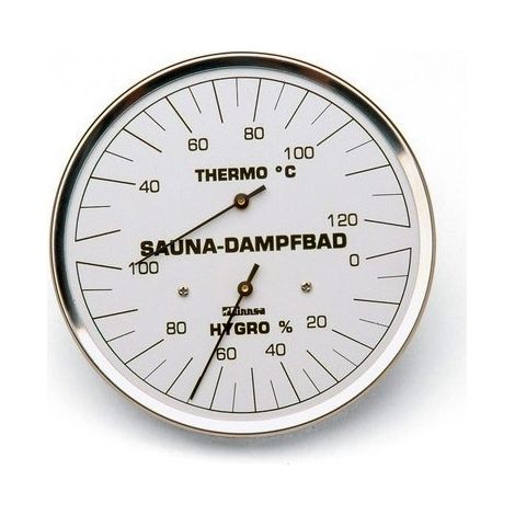 Dampfbadklimamesser 130 mm - mit Flansch (1/2)