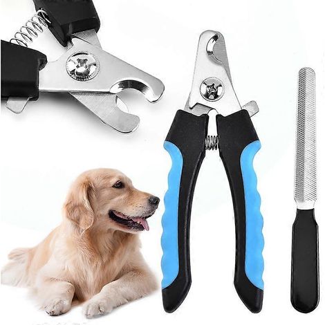Coupe-ongles pour chiens de grande, moyenne et petite race. Coupe-ongles professionnel pour animaux de compagnie, adapté aux chats, lapins et cochons d'Inde. Avec verrouillage de sécurité et protectio (1/5)
