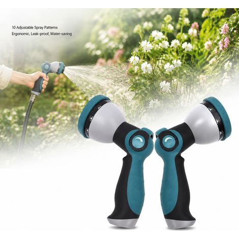 Pistolet d'Arrosage - 10 Jets - Haute Pression - ABS - Lot de 2 (1/5)