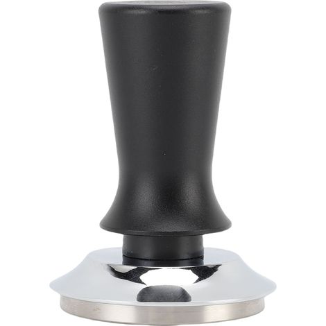 Presse à café manuelle automatique calibrée de 58 mm en acier inoxydable 304 pour cafés, couleur noire. (1/5)