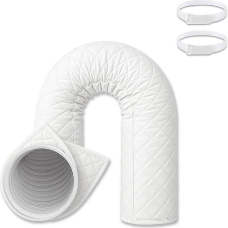 Manchon isolant – 150 cm – Tuyau clim – Protection/économie – Blanc (1/5)